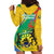 Gabon Independence Day Hoodie Dress Gabonaise Flamboyant African Pattern - Wonder Print Shop