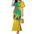 Gabon Independence Day Mermaid Dress Gabonaise Flamboyant African Pattern - Wonder Print Shop