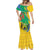 Gabon Independence Day Mermaid Dress Gabonaise Flamboyant African Pattern - Wonder Print Shop