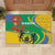 Gabon Independence Day Rubber Doormat Gabonaise Flamboyant African Pattern - Wonder Print Shop