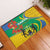 Gabon Independence Day Rubber Doormat Gabonaise Flamboyant African Pattern - Wonder Print Shop