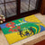 Gabon Independence Day Rubber Doormat Gabonaise Flamboyant African Pattern - Wonder Print Shop