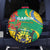 Gabon Independence Day Spare Tire Cover Gabonaise Flamboyant African Pattern - Wonder Print Shop