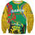 Gabon Independence Day Sweatshirt Gabonaise Flamboyant African Pattern - Wonder Print Shop