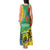 Gabon Independence Day Tank Maxi Dress Gabonaise Flamboyant African Pattern - Wonder Print Shop