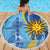 Uruguay Independence Day Beach Blanket Sol de Mayo Erythrina Crista Galli - Wonder Print Shop