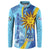 Uruguay Independence Day Button Sweatshirt Sol de Mayo Erythrina Crista Galli - Wonder Print Shop