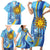 Uruguay Independence Day Family Matching Short Sleeve Bodycon Dress and Hawaiian Shirt Sol de Mayo Erythrina Crista Galli - Wonder Print Shop