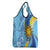 Uruguay Independence Day Grocery Bag Sol de Mayo Erythrina Crista Galli