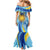 Uruguay Independence Day Mermaid Dress Sol de Mayo Erythrina Crista Galli - Wonder Print Shop