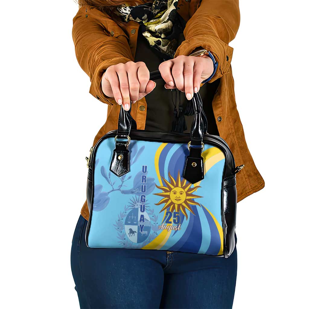 Uruguay Independence Day Shoulder Handbag Sol de Mayo Erythrina Crista Galli