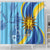 Uruguay Independence Day Shower Curtain Sol de Mayo Erythrina Crista Galli