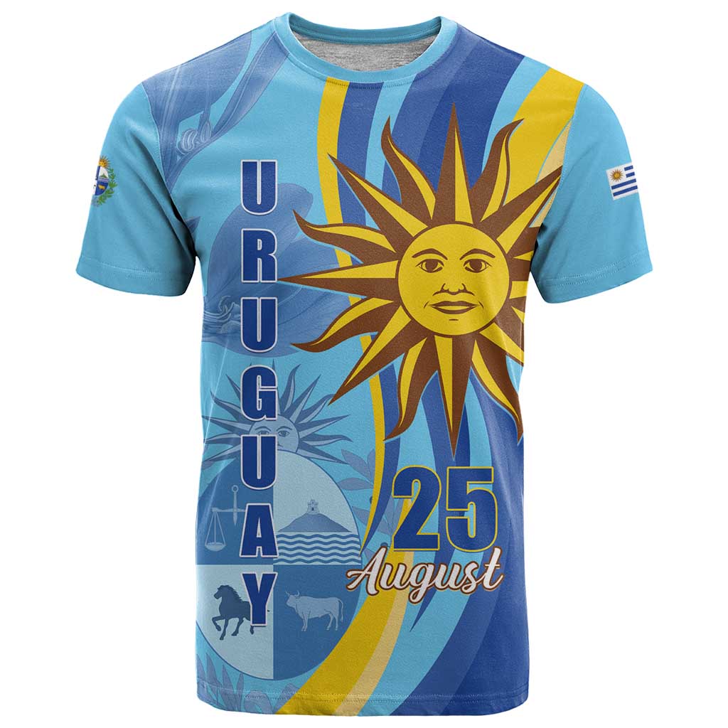 Uruguay Independence Day T Shirt Sol de Mayo Erythrina Crista Galli - Wonder Print Shop