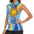 Uruguay Independence Day Women Sleeveless Polo Shirt Sol de Mayo Erythrina Crista Galli - Wonder Print Shop