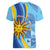 Uruguay Independence Day Women V-Neck T-Shirt Sol de Mayo Erythrina Crista Galli - Wonder Print Shop