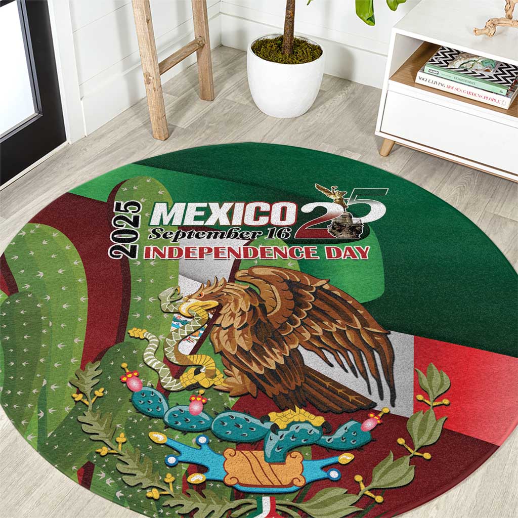 Mexico Independence Day 2025 Round Carpet 215th Anniversary Estados Unidos Mexicanos - Wonder Print Shop