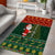 Custom South Africa Christmas Area Rug Geseende Kersfees Santa Claus African Pattern - Wonder Print Shop