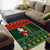 Custom South Africa Christmas Area Rug Geseende Kersfees Santa Claus African Pattern - Wonder Print Shop