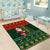 Custom South Africa Christmas Area Rug Geseende Kersfees Santa Claus African Pattern - Wonder Print Shop