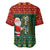 Custom South Africa Christmas Baseball Jersey Geseende Kersfees Santa Claus African Pattern - Wonder Print Shop