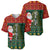 Custom South Africa Christmas Baseball Jersey Geseende Kersfees Santa Claus African Pattern - Wonder Print Shop