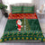 Custom South Africa Christmas Bedding Set Geseende Kersfees Santa Claus African Pattern - Wonder Print Shop