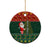 South Africa Christmas Ceramic Ornament Geseende Kersfees Santa Claus African Pattern - Wonder Print Shop