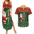 Custom South Africa Christmas Couples Matching Summer Maxi Dress and Hawaiian Shirt Geseende Kersfees Santa Claus African Pattern - Wonder Print Shop