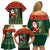 Custom South Africa Christmas Family Matching Off Shoulder Short Dress and Hawaiian Shirt Geseende Kersfees Santa Claus African Pattern - Wonder Print Shop