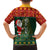 Custom South Africa Christmas Family Matching Puletasi Dress and Hawaiian Shirt Geseende Kersfees Santa Claus African Pattern - Wonder Print Shop