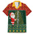 Custom South Africa Christmas Family Matching Puletasi Dress and Hawaiian Shirt Geseende Kersfees Santa Claus African Pattern - Wonder Print Shop