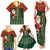 Custom South Africa Christmas Family Matching Tank Maxi Dress and Hawaiian Shirt Geseende Kersfees Santa Claus African Pattern - Wonder Print Shop