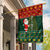 Custom South Africa Christmas Garden Flag Geseende Kersfees Santa Claus African Pattern - Wonder Print Shop