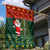 Custom South Africa Christmas Garden Flag Geseende Kersfees Santa Claus African Pattern - Wonder Print Shop