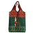 Custom South Africa Christmas Grocery Bag Geseende Kersfees Santa Claus African Pattern