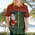 Custom South Africa Christmas Hawaiian Shirt Geseende Kersfees Santa Claus African Pattern - Wonder Print Shop