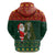 Custom South Africa Christmas Hoodie Geseende Kersfees Santa Claus African Pattern - Wonder Print Shop