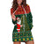 Custom South Africa Christmas Hoodie Dress Geseende Kersfees Santa Claus African Pattern - Wonder Print Shop