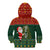 Custom South Africa Christmas Kid Hoodie Geseende Kersfees Santa Claus African Pattern - Wonder Print Shop