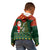 Custom South Africa Christmas Kid Hoodie Geseende Kersfees Santa Claus African Pattern - Wonder Print Shop