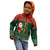 Custom South Africa Christmas Kid Hoodie Geseende Kersfees Santa Claus African Pattern - Wonder Print Shop