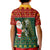 Custom South Africa Christmas Kid Polo Shirt Geseende Kersfees Santa Claus African Pattern - Wonder Print Shop