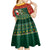 Custom South Africa Christmas Kid Short Sleeve Dress Geseende Kersfees Santa Claus African Pattern - Wonder Print Shop