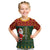 Custom South Africa Christmas Kid T Shirt Geseende Kersfees Santa Claus African Pattern - Wonder Print Shop