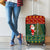 Custom South Africa Christmas Luggage Cover Geseende Kersfees Santa Claus African Pattern - Wonder Print Shop