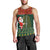 Custom South Africa Christmas Men Tank Top Geseende Kersfees Santa Claus African Pattern - Wonder Print Shop