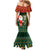 Custom South Africa Christmas Mermaid Dress Geseende Kersfees Santa Claus African Pattern - Wonder Print Shop