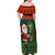 Custom South Africa Christmas Off Shoulder Maxi Dress Geseende Kersfees Santa Claus African Pattern - Wonder Print Shop