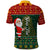 Custom South Africa Christmas Polo Shirt Geseende Kersfees Santa Claus African Pattern - Wonder Print Shop