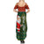 Custom South Africa Christmas Summer Maxi Dress Geseende Kersfees Santa Claus African Pattern - Wonder Print Shop